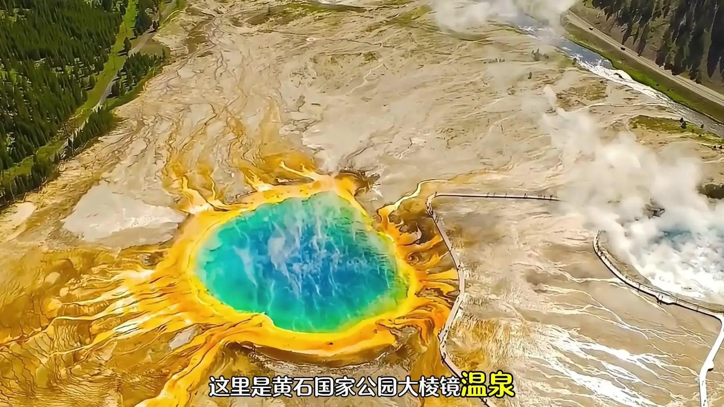 大棱镜温泉 黄石之地，自然的颜色狂欢